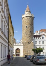 Wendischer Turm am Buttermarkt, Old Town of Bautzen, Upper Lusatia, Saxony, Germany