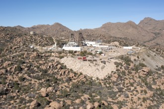 Superior, Arizona - Headframes on the site of Resolution Copper's proposed underground copper mine.