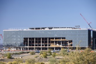 Phoenix, Arizona - Construction of the TSMC Arizona semiconductor manufacturing complex. The