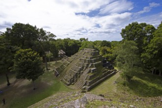 Northern Acropolis from above, Yaxha-Nakum-Naranjo National Park, Biósfera Maya Nature Reserve,
