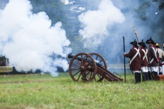 Slavkov u Brna, Czech Republic, Eastern Europe. During a historic re-enactment of the Battle of
