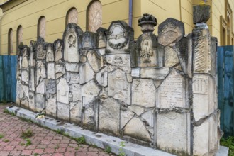 Wall of Memory, constructing fragments of destroyed tombstones, Jewish cemetery, since 1866,