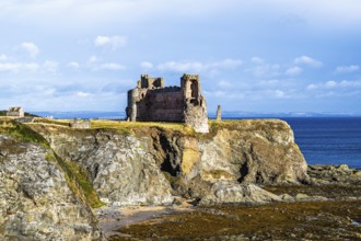 Ruins of Tantallon Castle, North Berwick, East Lothian, Scotland, UK