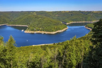 Heimbach, North Rhine-Westphalia, Germany — Eifel National Park. Hirschley view of the Eifel.