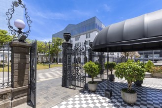 Costa Rica, San Jose Teatro Nacioinal National Theater in historic city center on Plaza de Cultura