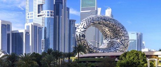 Dubai Museum of the Future, an exhibition space for innovative and futuristic technologies with