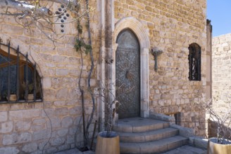 Israel, Tel Aviv Namal Yafo historic Old Jaffa port with art galleries, boutiques and old houses