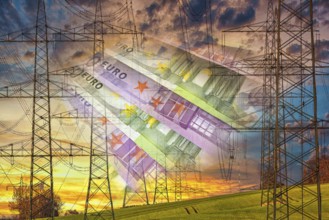 Symbolic image, infrastructure and networks, network charge system, 5G expansion, data network,