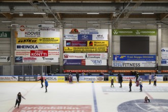 Skater in ice rink, Heinola, Finland