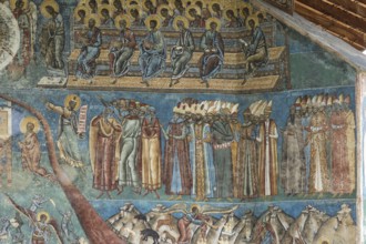 Detail of the Last Judgment wall frescoes at the Vorone? monastery church, 1547, Vorone?, Romania