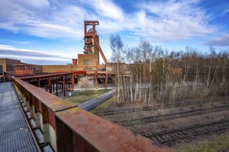 Zollverein colliery, 1/2/8 mine, shaft 1 strut conveyor frame, wagon circulation, UNESCO World