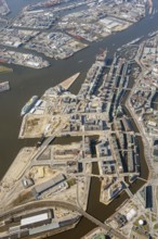 Hafencity, Speicherstadt, city center, architecture, Stättebau, historical 2010, aerial view,