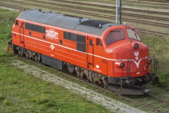 Nohab diesel-electric locomotive built in 1960 in Trollhättan, Sweden, Scandinavia