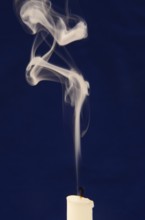 Smoke from recently extinguished candle