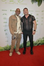 Pierre Sanoussi-Bliss, Kai Schmidhuber at the 8th jungle party for the start of the RTL show Ich