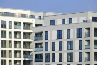Essen, North Rhine-Westphalia, Germany - residential construction in the Ruhr area. New building