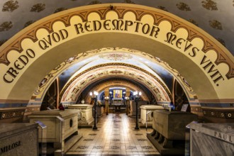 Crypt of the Merits of Poland on Skalka Hill, 1880, in the basement of the Pauliner Basilica,