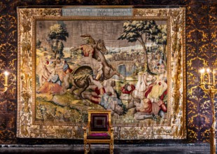 Senator's Hall, Battle Scene, Jagiellonian Tapestry, Collection of Renaissance Tapestries, Michiel