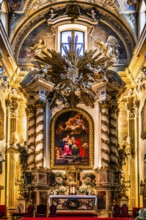High altar by Jerzy Siemiginowski-Eleuter, court painter of King John III Sobieski, St. Anna church