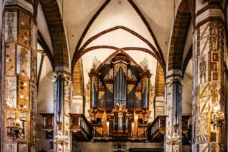 Renaissance organ by Hans Hummel, 1611, St. Andrew's Basilica in Olkusz, 14th century Poland