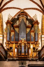 Renaissance organ by Hans Hummel, 1611, St. Andrew's Basilica in Olkusz, 14th century Poland