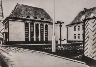 Photo of the radio station building, 1937, Gleiwitz station, 1934, location of the company