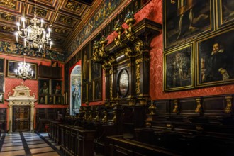 Aula, Collegium Maius oldest building of the Jagellonian University, 1364, Krakow, Poland