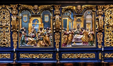 Choir stalls, St. Mary's Church, 14th century, Krakow, Poland