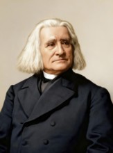 Portrait of Franz Liszt, 1811-1886, Hungarian composer, virtuoso pianist