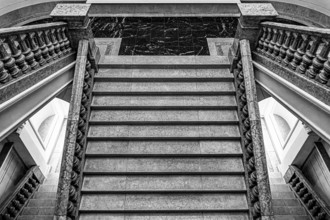Black and white photography, interior design at the Museum of Communication on Leipziger Straße in