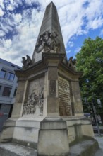 Carolina Obelisk oldest lay monument in the city, 1836, Cluj-Napoca, Transylvania, Romania
