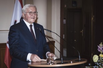 Frank-Walter Steinmeier, Federal President, gives a speech in front of a dinner in honor of the