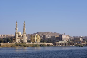 El Tabia Mosque on the banks of the Nile, Aswan, Egypt