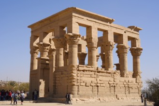 Augustus's Trajan Kiosk, Philae Temple, UNESCO World Heritage Site, Agilkia Island, Aswan, Nubia,