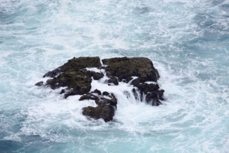Rocks in the ocean surf, Atlantic Ocean, Parque Natural do Sudoeste Alentejano e Costa Vicentina,