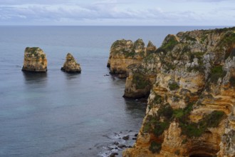 Rocky coast, Ponta da Piedade, Lagos, Algarve, Portugal