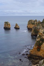 Rocky coast, Ponta da Piedade, Lagos, Algarve, Portugal
