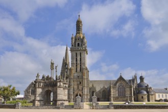 Saint-Germain and Calvary Church, Enclosed Parish, Pleyben, Finistere Department, Brittany, France