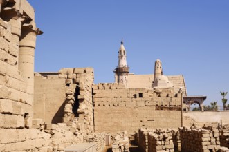 Abu el-Haggag Mosque and Luxor Temple, Luxor, Egypt