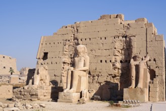 Statues at Karnak Temple, Luxor, Egypt