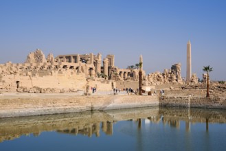 Sacred Lake and Karnak Temple, Luxor, Egypt