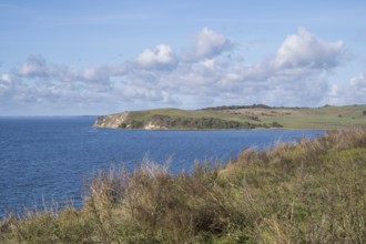 View from Klein Zicker to Gross Zicker, Mönchgut, Rügen Island, Baltic Sea, Mecklenburg-Western