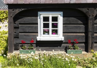 A heritage-protected building in Herrnhut, Berthelsdorf district, Upper Lusatia, Saxony, Germany