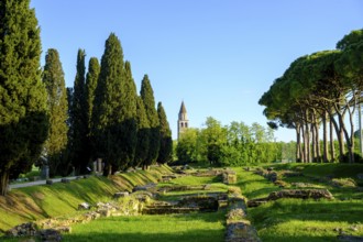 Roman port, former Roman river port, Basilica of Aquileia, St. Hermagor, Aquileia near Grado,