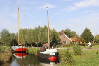 Torfschiffe, tourist attraction, Wiesmoor, German Fehnroute, East Frisia, Germany