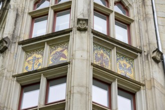Historic Oberpostdirektion building on Reichsstraße 11, Art Nouveau villas and Wilhelminian era