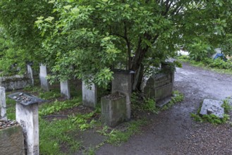 Remuh Synagogue Cemetery in Kazimierz Jewish District, Krakow, Poland