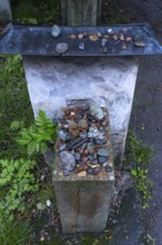 Tombstone at the Jewish cemetery of the Remuh Synagogue, Kazimierz Jewish District, Krakow, Poland