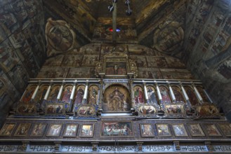 Altar of the St. George Orthodox Church, around 1500, wooden church, Drochobych, Ukraine
