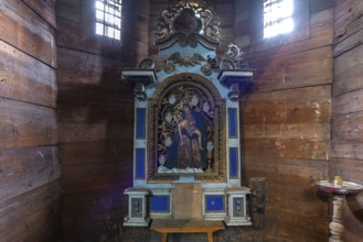 Side altar in the St. George Orthodox Church, around 1500, wooden church, Drochobych, Ukraine